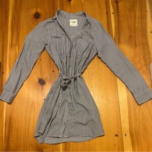 NWOT Abercrombie & Fitch Striped Shirt Dress size small
